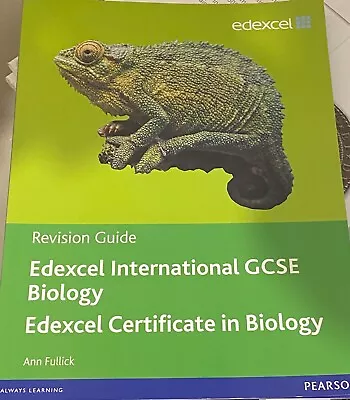 Edexcel International GCSE (IGCSE) Biology Revision Guide With Student CD Paperb • £9.20