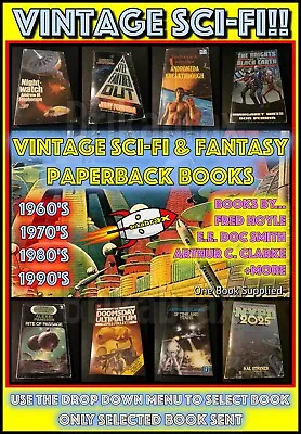 Vintage Sci-Fi & Fantasy Paperback Books 1960s 1970s 1980s +More (Select Book) • £1.99