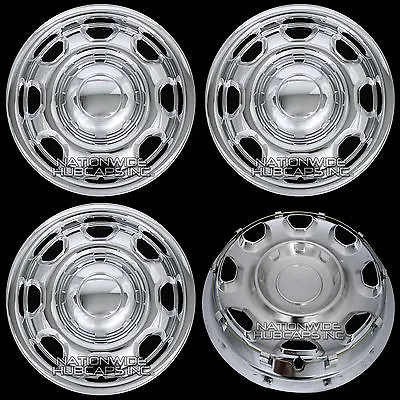 4 CHROME 2010-24 Ford F-150 XL 17  Wheel Skins Hub Caps 8 Hole Steel Rim Covers • $89.99