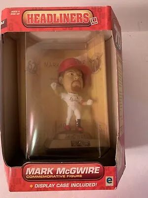 St.Louis Cardinal Mark McGwire 70 Home Run Baseball Figure Display Case And Box! • $10