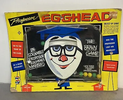 Vintage Skill Marble Game Professor Egg Head Action Works USA 1976 • $9.95