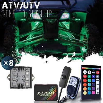 18-Color LED ATV UTV LED Wheel Well Fender & Interior Footwell Glow Nenon Lights • $51.99