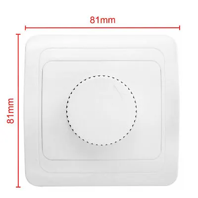 Rotary Dimmer Light Switch For Dimmable LED/Incandescent/Halogen Lamps 230V 500W • £8.39