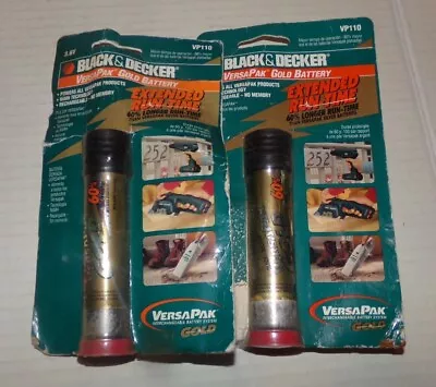 2 Genuine Black & Decker VP110 Gold VersaPak Battery For B&D Versa Pak • $49.99