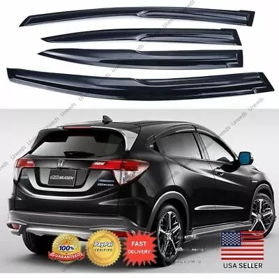 Fit Honda HRV HR-V 2016-2022 3D JDM MUGEN STYLE SMOKED WINDOW VISOR VENT SHADE  • $39.99