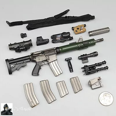 1:6 Damtoys 1st SFOD-D Enduring Freedom CAG SOPMOD M4 Rifle Set For 12  Figures • $44.99