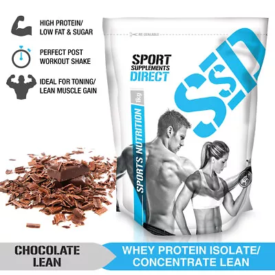 1kg Chocolate Lean Whey Protein Isolate / Concentrate - Lean Wpi / Wpc 1 X 1kg • $38.02