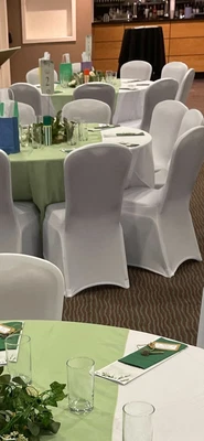 £80 • Buy Dining Room Chair Covers Slip SEAT Cover Stretch Removable Wedding Party