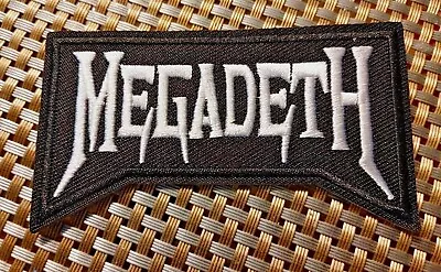 Megadeth (band) B/w Embroidered Patch Iron-On Sew-On US Shipping Metal  • $4.25