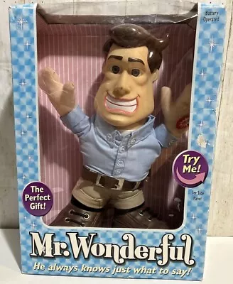 Mr. Wonderful Talking Doll W/Original Box ~ 16 Phrases 2003 ~Tested And Works! • $24.95