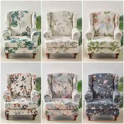 Stretch Wing Chair Cover Sofa Cover Armchair Covers With Cushion Case Protector • $38.90