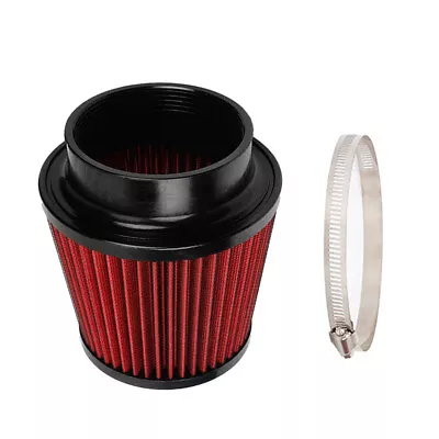 Car 4 Inch Universal Round Cone Mushroom Head Air Intake Filter W/ Clamp New • $19.26