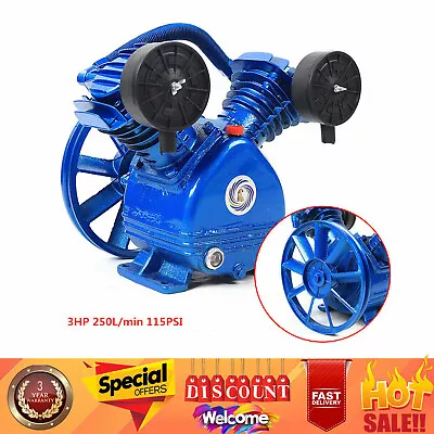 Replacement Air Compressor Pump Single Stage V Style Twin Cylinder 3 HP 2-Piston • $114.95