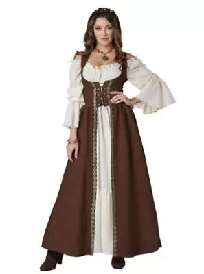 Peasant Overdress - Renaissance Medieval - Brown - Costume - Adult - 2 Sizes • $49.99