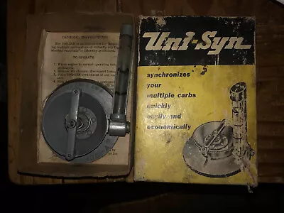 Uni-Syn Model A Multiple Carburetor Synchronizer Box Instructions Ford Chevy  SU • $50