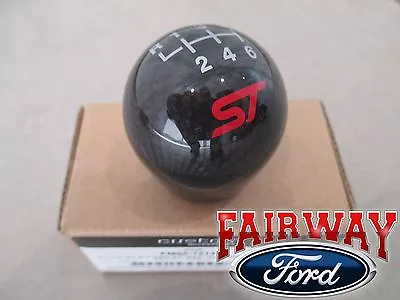 13 Thru 19 Fiesta Focus ST OEM Ford Carbon Fiber 6-speed Gear Shift Knob W/ Logo • $102.95