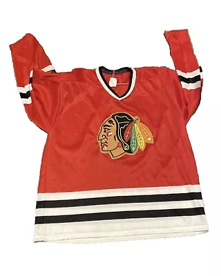 VTG Chicago Blackhawk Jersey CCM XL Made In The USA Maska • $49.99