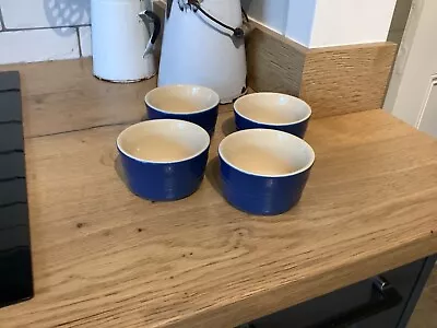 Le Creuset Ramekins Set Of 4 Blue Unused Perfect • £12