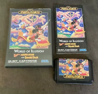 Sega Mega Drive World Of Illusion Mickey Mouse Game Asian Version • $38.99