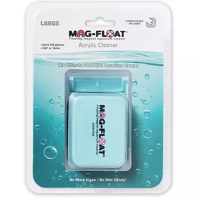Large Acrylic Aquarium Algae With Scraper Cleaner | Magfloat Floating Magneti... • $111.01
