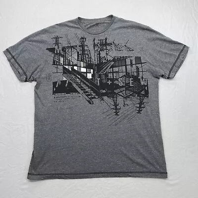 Marc Ecko T Shirt Adult XL Gray City Graphic Short Sleeve Soft Cotton • $13.60