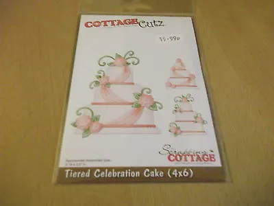 Cottage Cutz Die Tiered Celebration Cake Wedding Design CC4x6-074 • £19.99