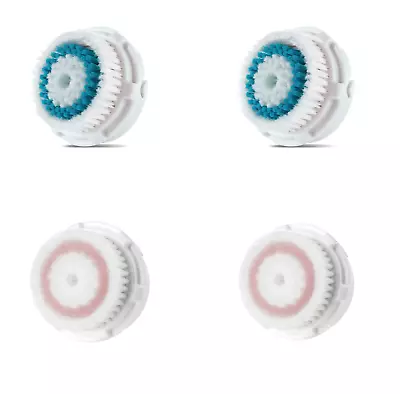 2 Deep Pore + 2 Radiance Brush Head Replacements Fits Clarisonic Mia 123pro • $16.84