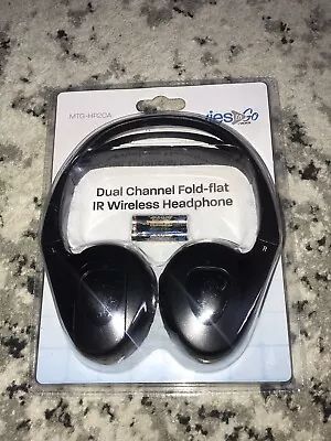 $24.95 • Buy Audiovox MTGHP2CA Dual Channel Wireless Fold Flat Headphones Auto Shut Off