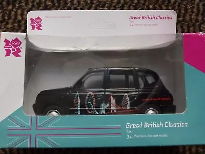 Great British Classics Die Cast London 2012 Taxi 'black Cab' Car - Boxed • £5.99