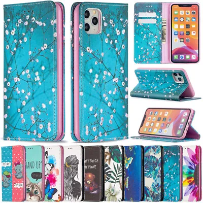 $14.89 • Buy For IPhone 13 14 Pro Max 7 8Plus Patterned Magnetic Flip Wallet Stand Case Cover