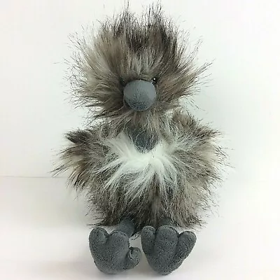 $14.41 • Buy GANZ Oswald Ostrich Plush Gray Faux Fur 14  Stuffed Animal Toy