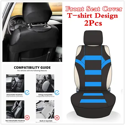 £19.32 • Buy Universal T-shirt Style Polyester Seat Protector Cushion Car Front 2-Sits Cover