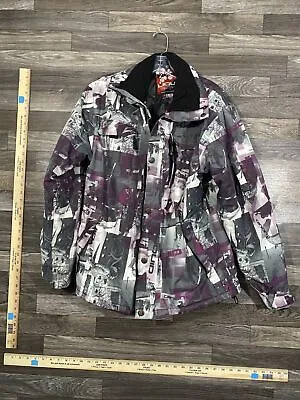 Liquid Venture 5000 Winter Jacket Womens XL Purple Snowboarding Zip Pockets • $59.99