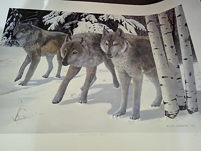 Beautiful Signed Numbered Print By John Harrington Body Mind And Spirit Wolves • $139.99