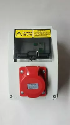£46.99 • Buy 3 Phase 16A, 32A, 63Amp, 5 Pin CEE, RCD Protected Socket.400V-415V Distro Socket