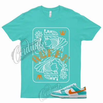 QUEEN T Shirt Dunk Miami Low White Cosmic Clay Cactus Teal Orange Dolphin Aqua • $24.29