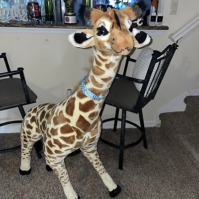 Melissa & Doug Giant Giraffe - Lifelike Plush Stuffed Animal (over 4 Feet Tall) • $84.99