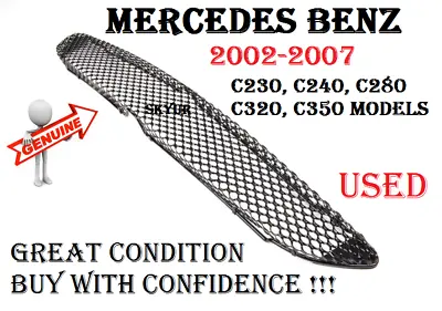 Front Bumper Lower Center AMG Mesh Grile For Mercedes W203 C230 C280 C350 USED • $243.33