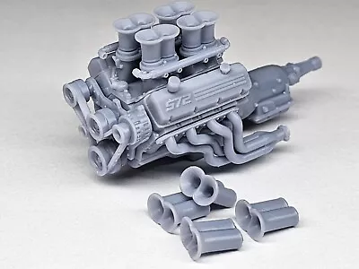 1/24 Chev 572 Engine With Intake Stacks Revell Monogram Tamiya • $34.95