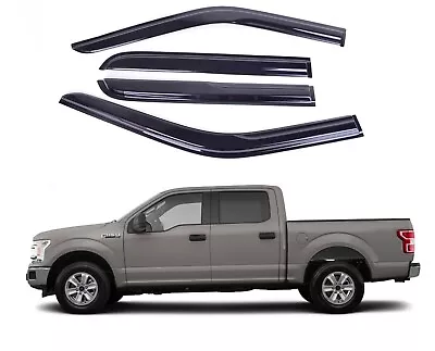 Fits 01-03 Ford F150 Crew Cab  Side Window Visor Sun Rain Deflector Guard • $29.99