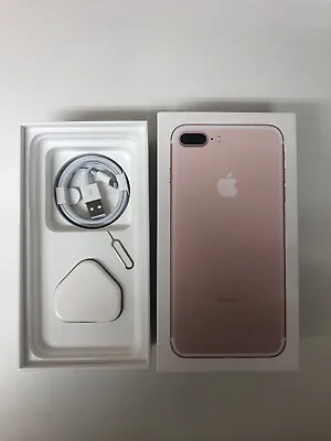 £19.99 • Buy Apple IPhone 7 Plus Rose Gold 32Gb Used Empty Box + Accessories 