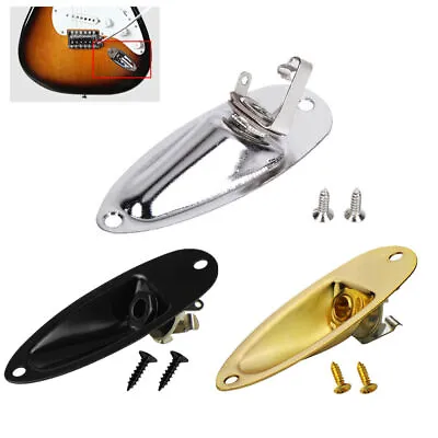 Metal 1/4  Boat Jack Plate For Fender Stratocaster Strat Style Guitar Parts • $9.45