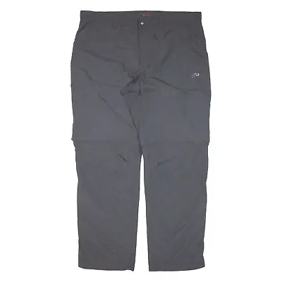 MAMMUT Zip-off Mens Trousers Grey Regular Straight Nylon W40 L32 • £23.99