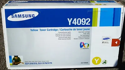 Samsung Clt-y4092s Yellow Clp-310 315 Clx-3170 3175 Genuine Sealed New • £38