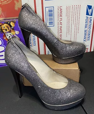 MICHAEL MICHAEL KORS Women's Gideon Pump Gunmetal Glitter 9.5 M • $39.99