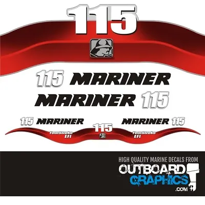 Mariner 115hp 4 Stroke EFI Outboard Decals/sticker Kit • $58.96