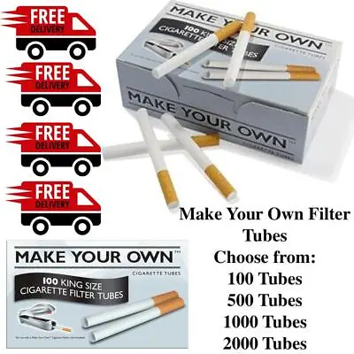 £7.99 • Buy Make Your Own Kingsize Rizla Empty Cigarette Filtered Tubes Concept Filter 