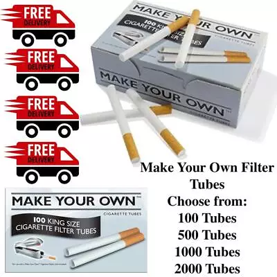 Make Your Own Kingsize Rizla Empty Cigarette Filtered Tubes Concept Filter  • £5.90