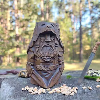(Thunder - Hammer) Viking Dwarf Statue Viking Statue Decoration 5x6x9cm • £7.20