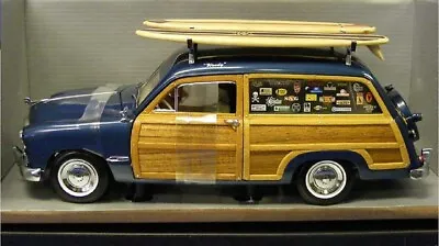 Motor City 60002 Ford 1949 Woody Wagon Surf Shop - Bayview Blue 1/18 Diecast MIB • $105